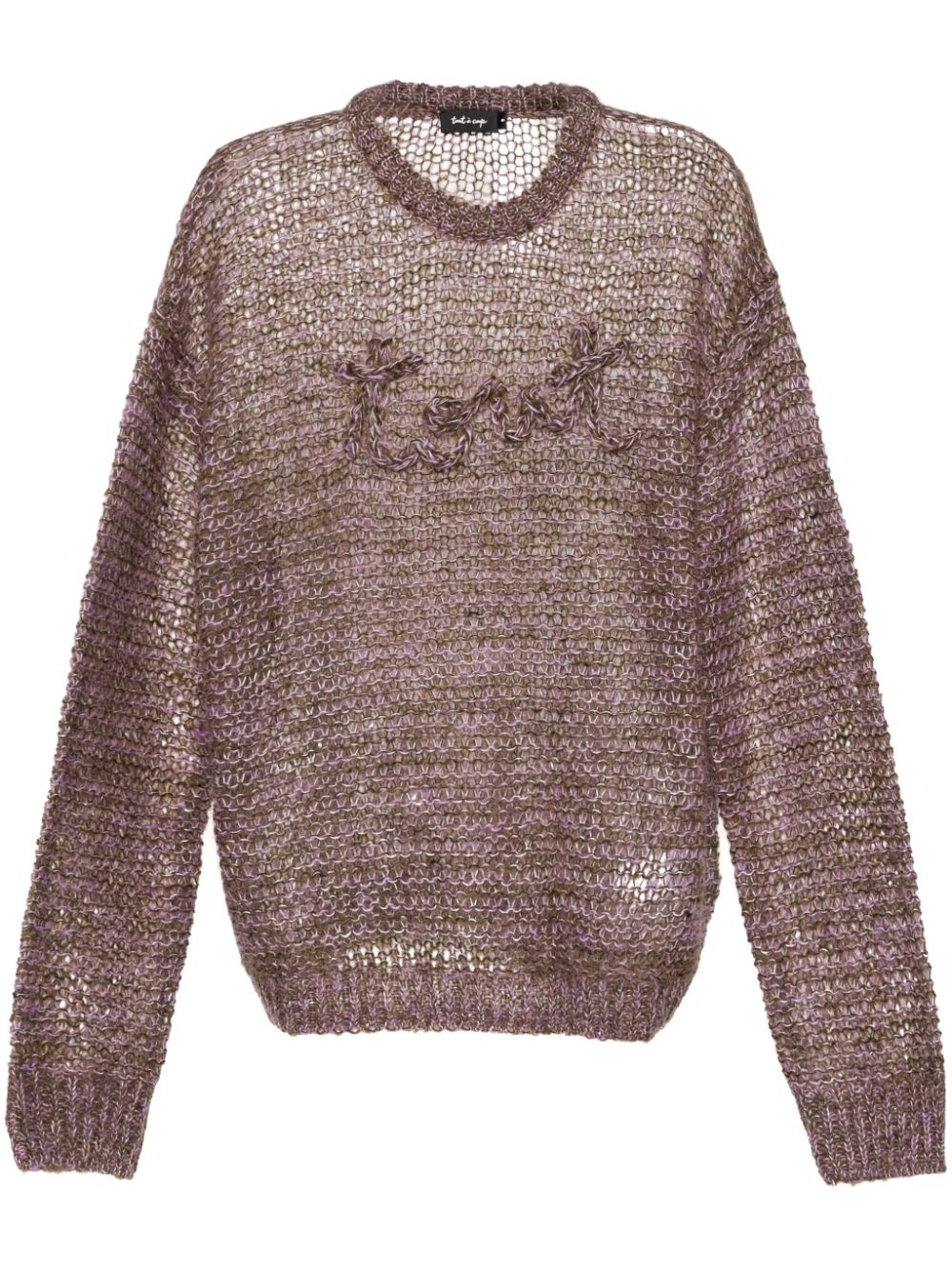 tout a coup textured knit jumper - Purple von tout a coup