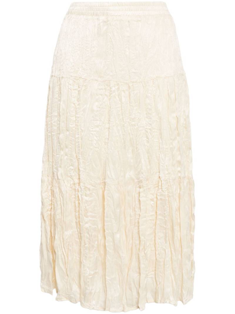 tout a coup tiered midi skirt - Neutrals von tout a coup