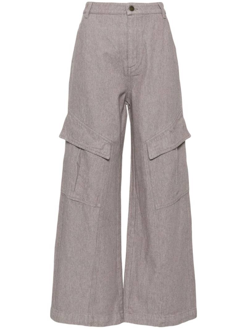 tout a coup wide-leg cargo pants - Grey von tout a coup