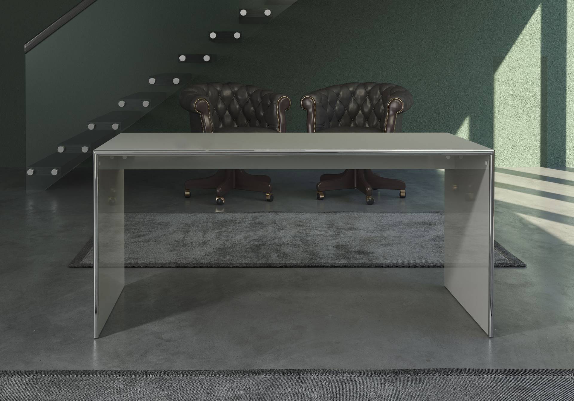Places of Style Arbeitstisch »Imperia«, Bürotisch in eleganter Hochglanzoptik und Chromrahmen - B/H 160/70 cm Places of Style Arbeitstisch »Imperia«, Bürotisch in eleganter Hochglanzoptik und Chromrahmen - B/H 160/70 cm von PLACES OF STYLE