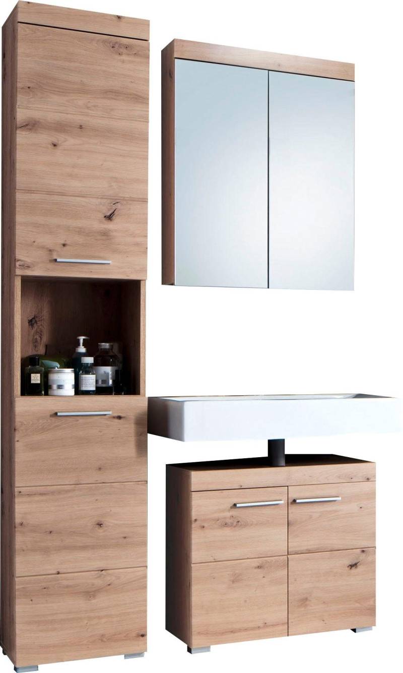 INOSIGN Badmöbel-Set »Avena«, (Set, 3 St.), Badmöbel - Hochschrank, Waschbeckenunterschrank und Spiegelschrank von INOSIGN