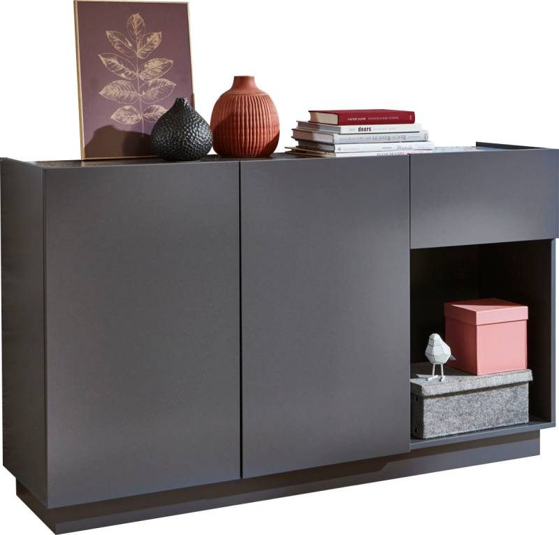 trendteam Sideboard »Luca«, Schlichte Eleganz aus Italien, viel Stauraum - (B/T/H) 138/40/83 cm von trendteam