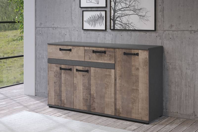 trendteam Sideboard »Stripe«, Breite 142 cm von trendteam