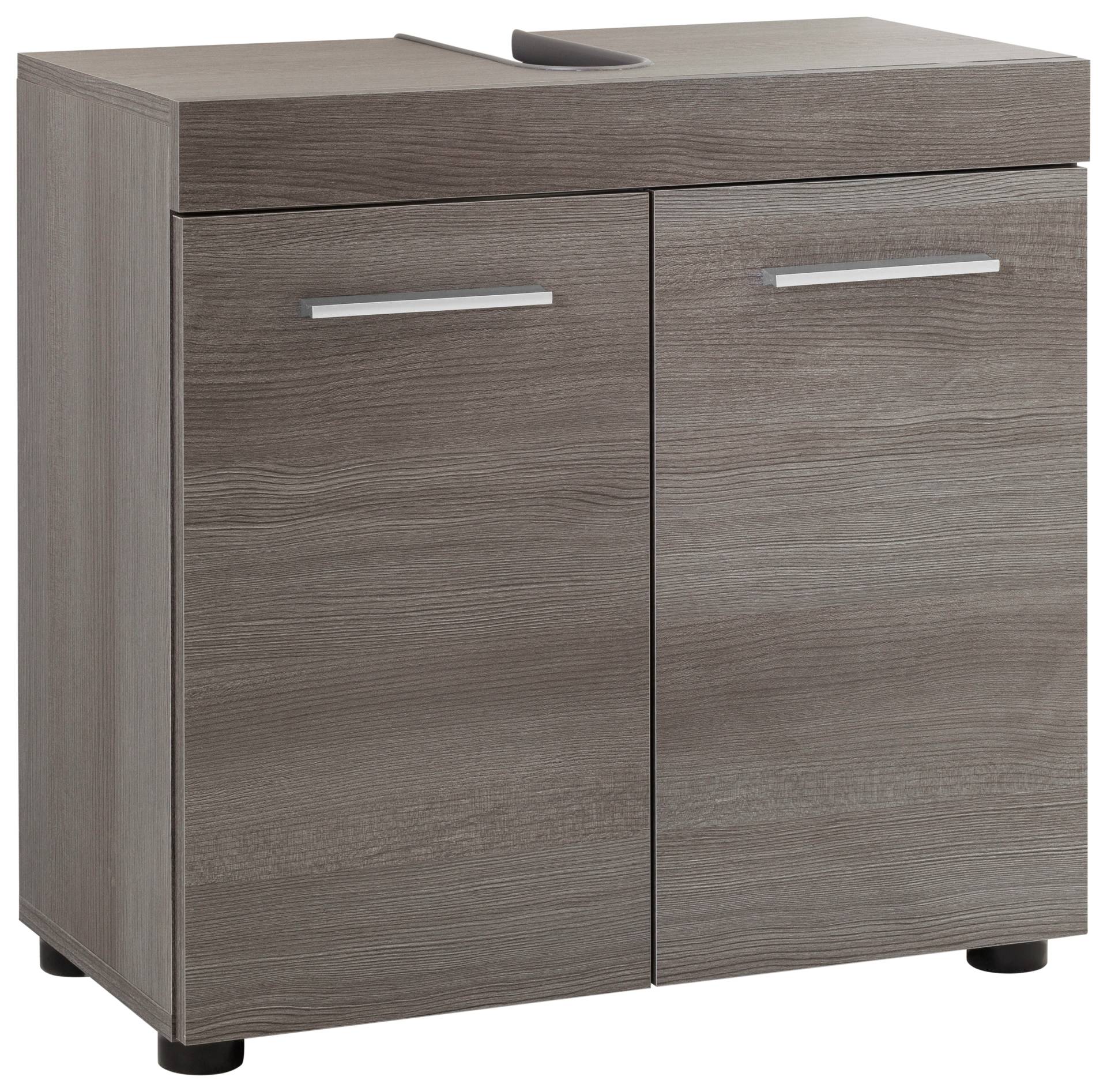 welltime Waschbeckenunterschrank »Royan«, Waschtisch mit 2 Fächern in Rauchsilberfarben - Masse (B/T/H) 58/31/57 cm welltime Waschbeckenunterschrank »Royan«, Waschtisch mit 2 Fächern in Rauchsilberfarben - Masse (B/T/H) 58/31/57 cm von welltime