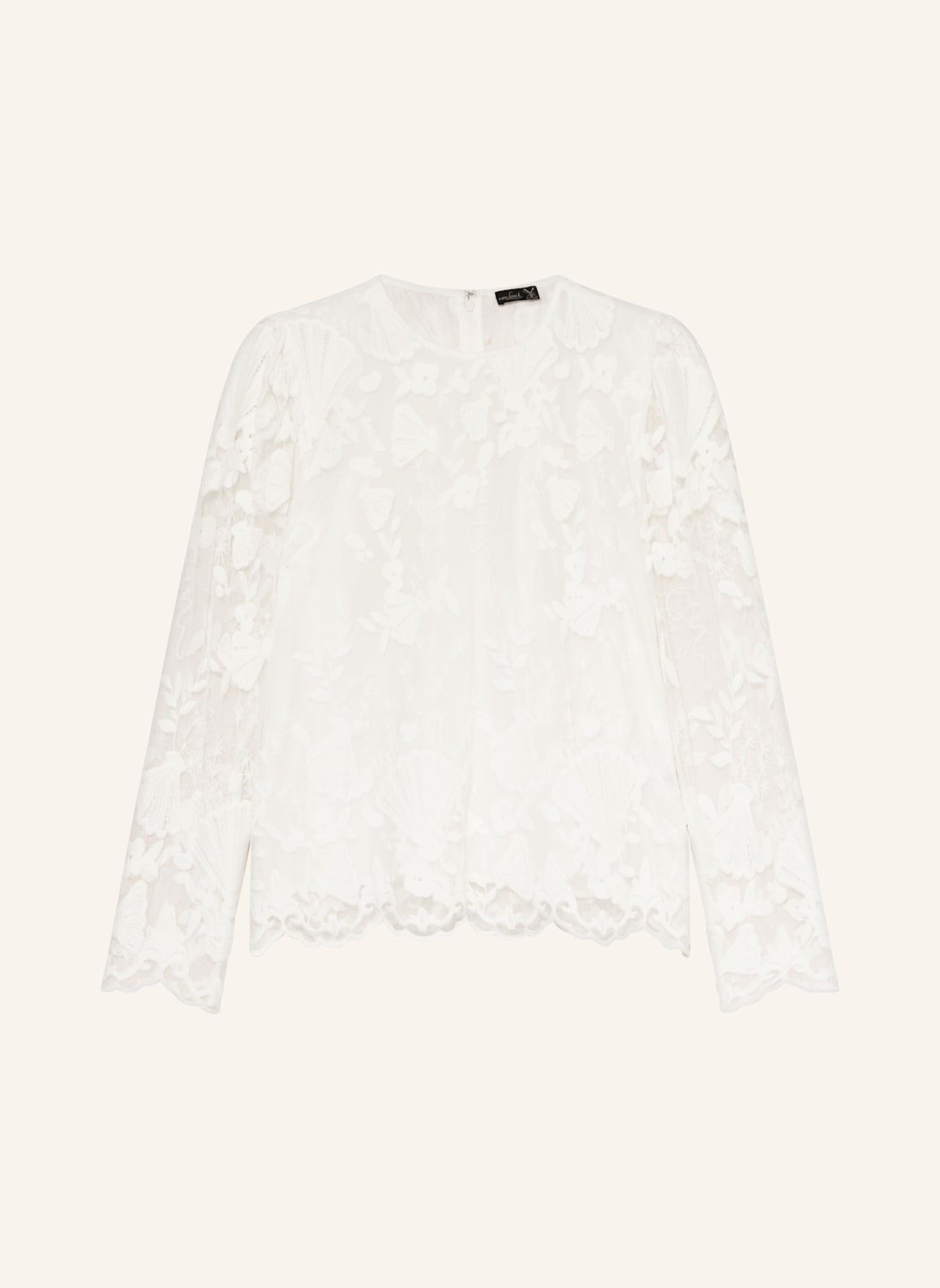 Van Laack Bluse Vl-Tanimas-Xx Mit Spitze weiss von van Laack