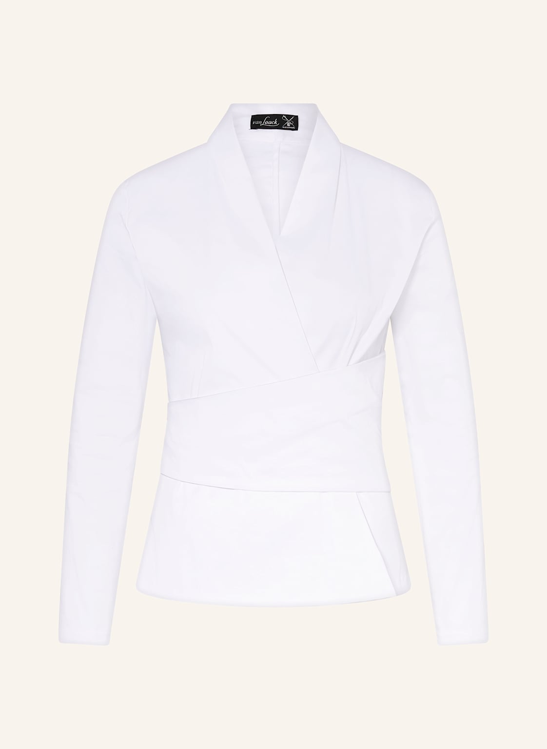 Van Laack Blusenshirt In Wickeloptik Donika weiss Van Laack Blusenshirt In Wickeloptik Donika weiss von van Laack