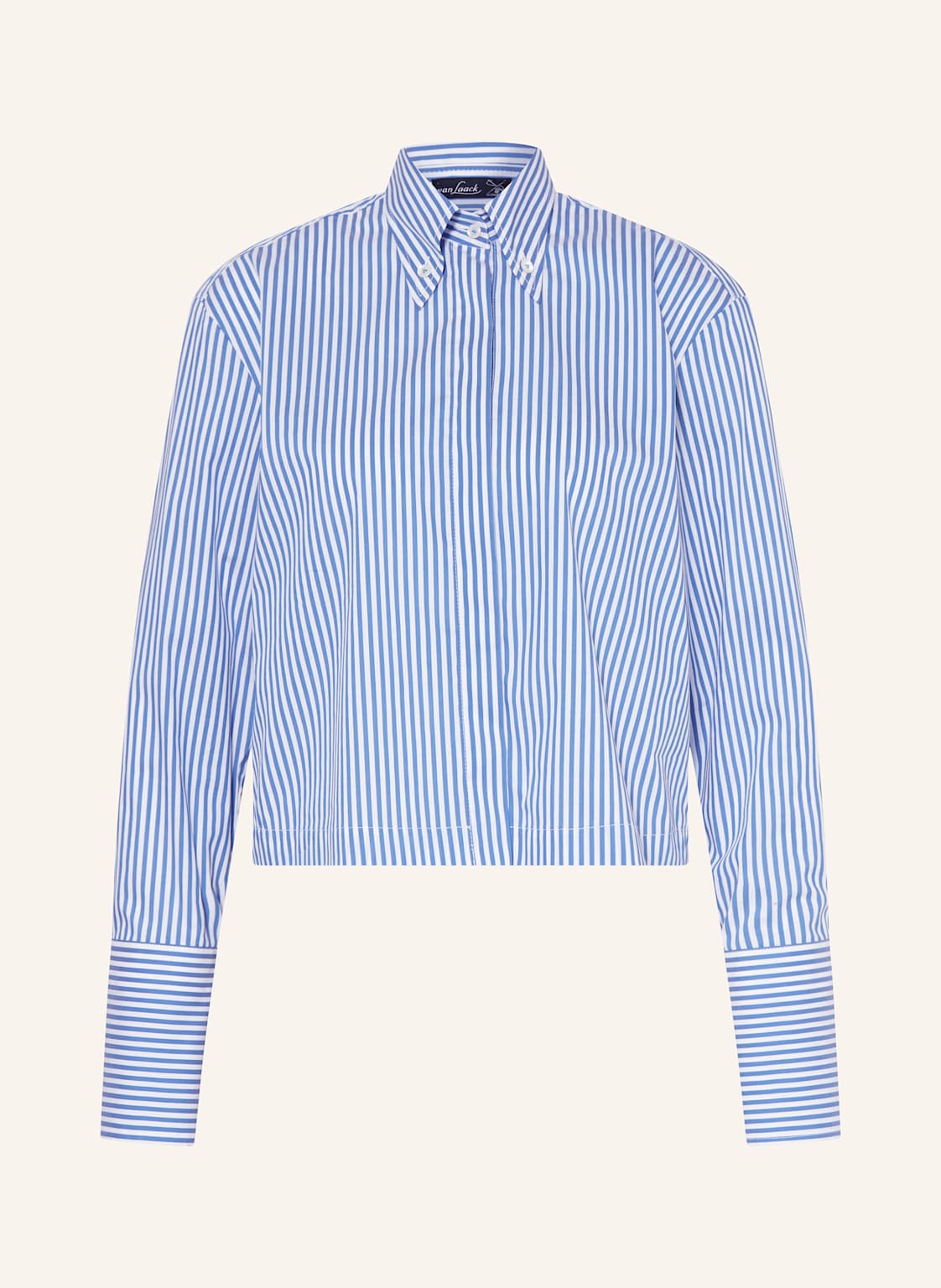 Van Laack Cropped-Hemdbluse Poncas-Sv blau Van Laack Cropped-Hemdbluse Poncas-Sv blau von van Laack