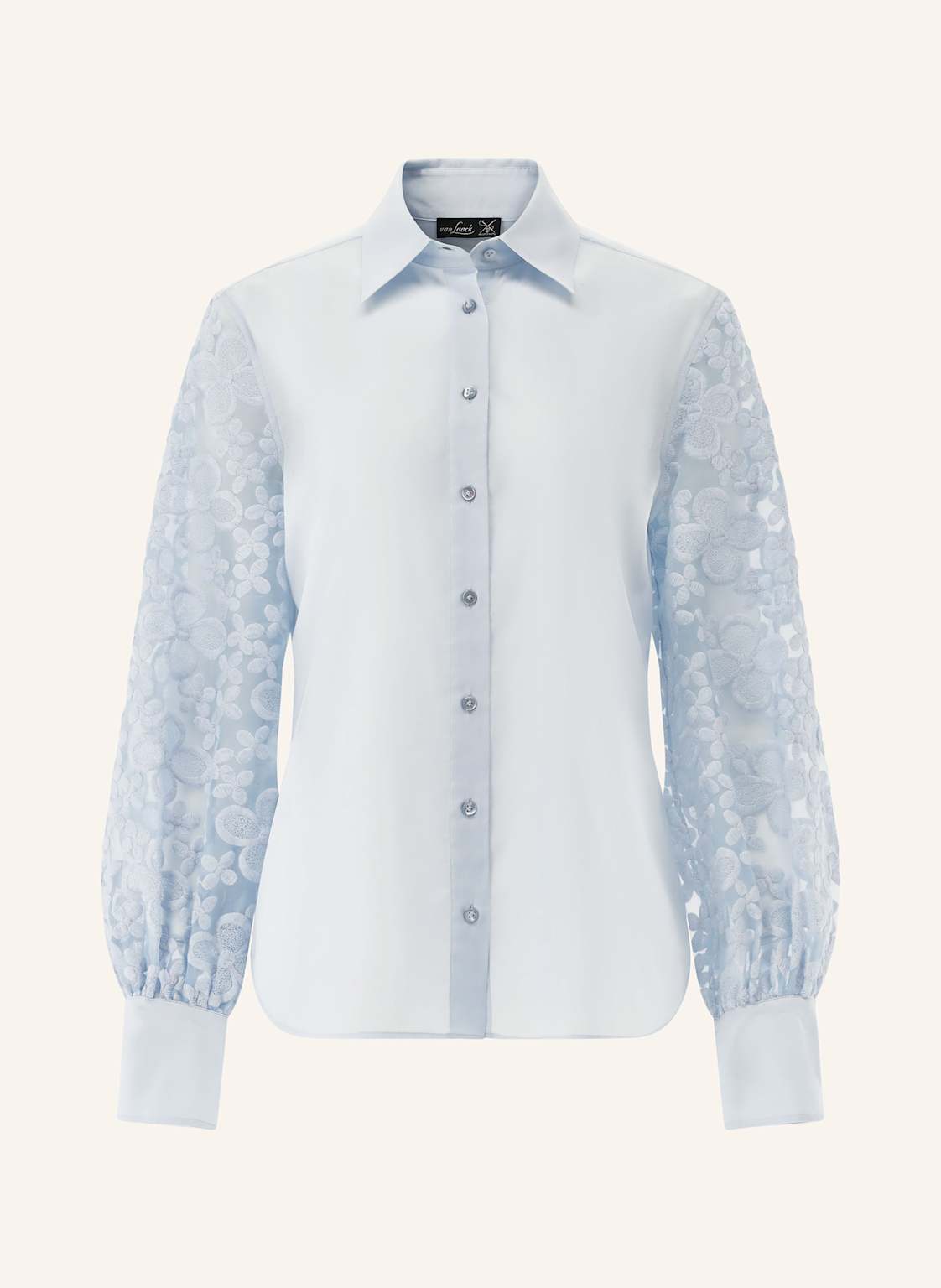 Van Laack Hemdbluse Vl-Cellina-F Mit Spitze blau Van Laack Hemdbluse Vl-Cellina-F Mit Spitze blau von van Laack