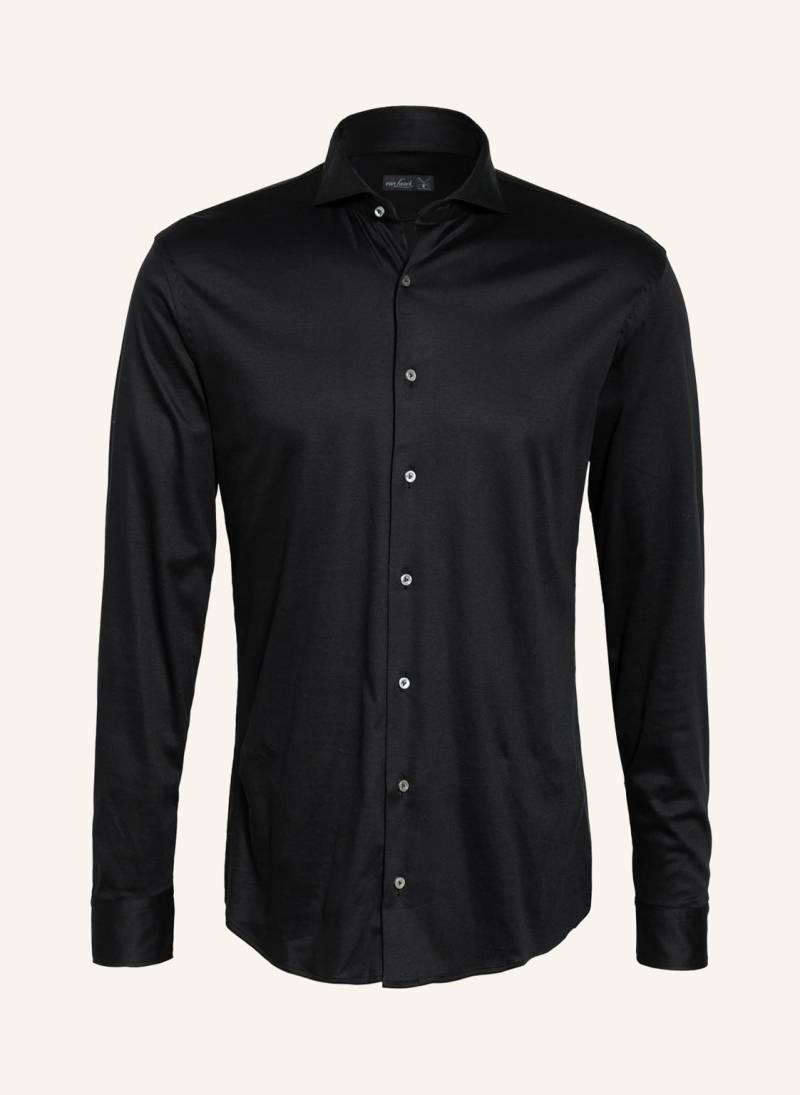 Van Laack Jerseyhemd Slim Fit schwarz von van Laack