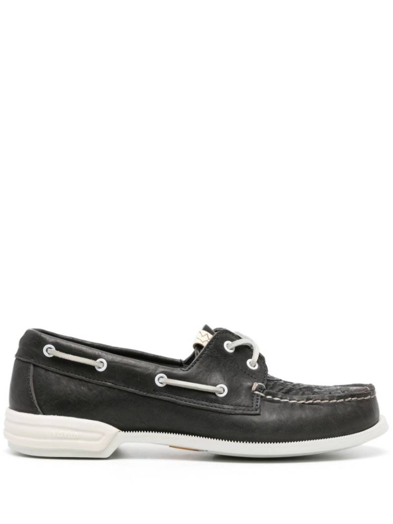 visvim Americana leather boat shoes - Blue von visvim