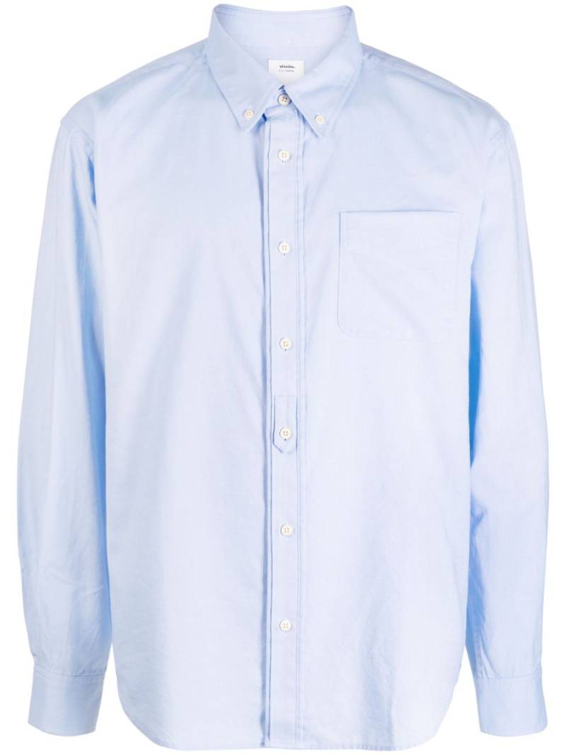 visvim chest-pocket cotton shirt - Blue von visvim