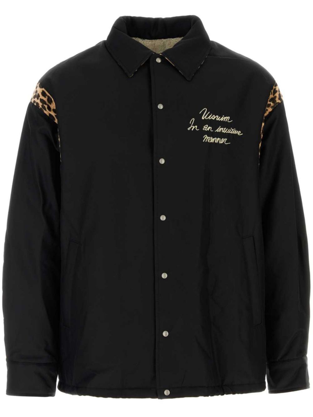 visvim embroidered-logo jacket - Black von visvim