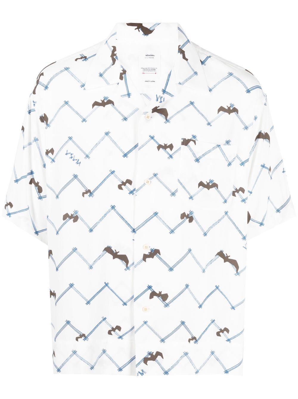 visvim graphic-print short-sleeve shirt - White von visvim