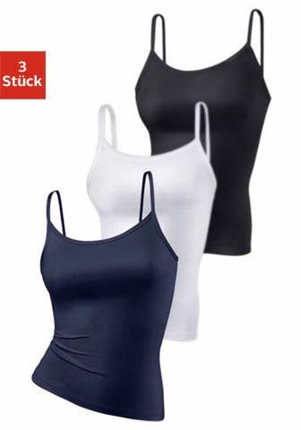 Vivance active Spaghettitop, (3er-Pack), aus weicher Microfaser Vivance active Spaghettitop, (3er-Pack), aus weicher Microfaser von Vivance active