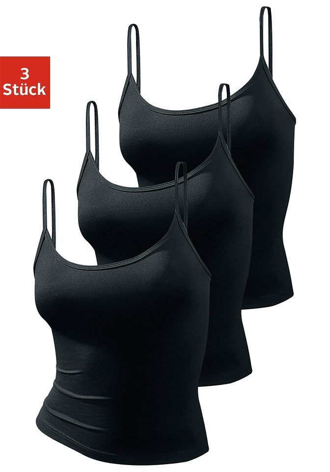 Vivance active Spaghettitop, (3er-Pack), aus weicher Microfaser Vivance active Spaghettitop, (3er-Pack), aus weicher Microfaser von Vivance active