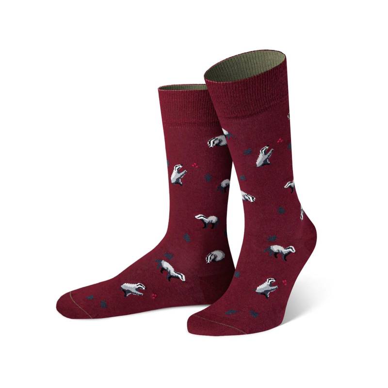 Socken Damen Bordeaux 39-42 von von Jungfeld