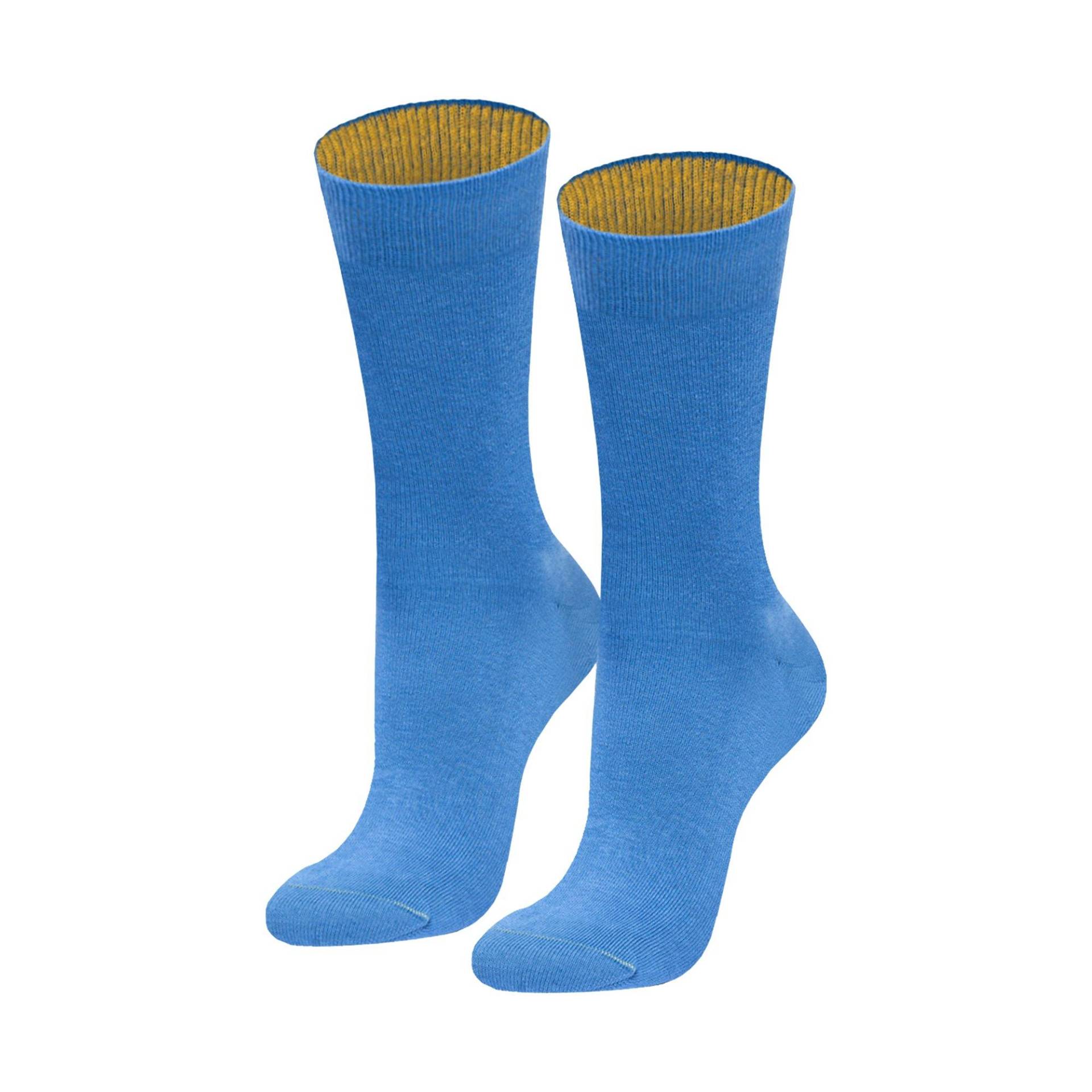 Socken Damen Hellblau 35-38 von von Jungfeld