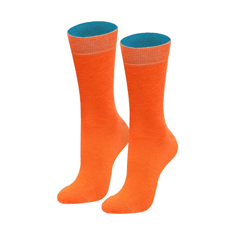 Socken Damen Orange 35-38 von von Jungfeld