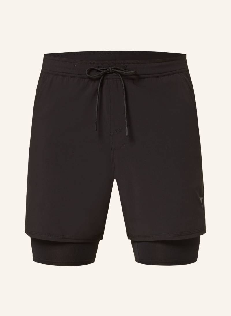 Vuori 2-In-1-Trainingsshorts Fullerton schwarz von vuori