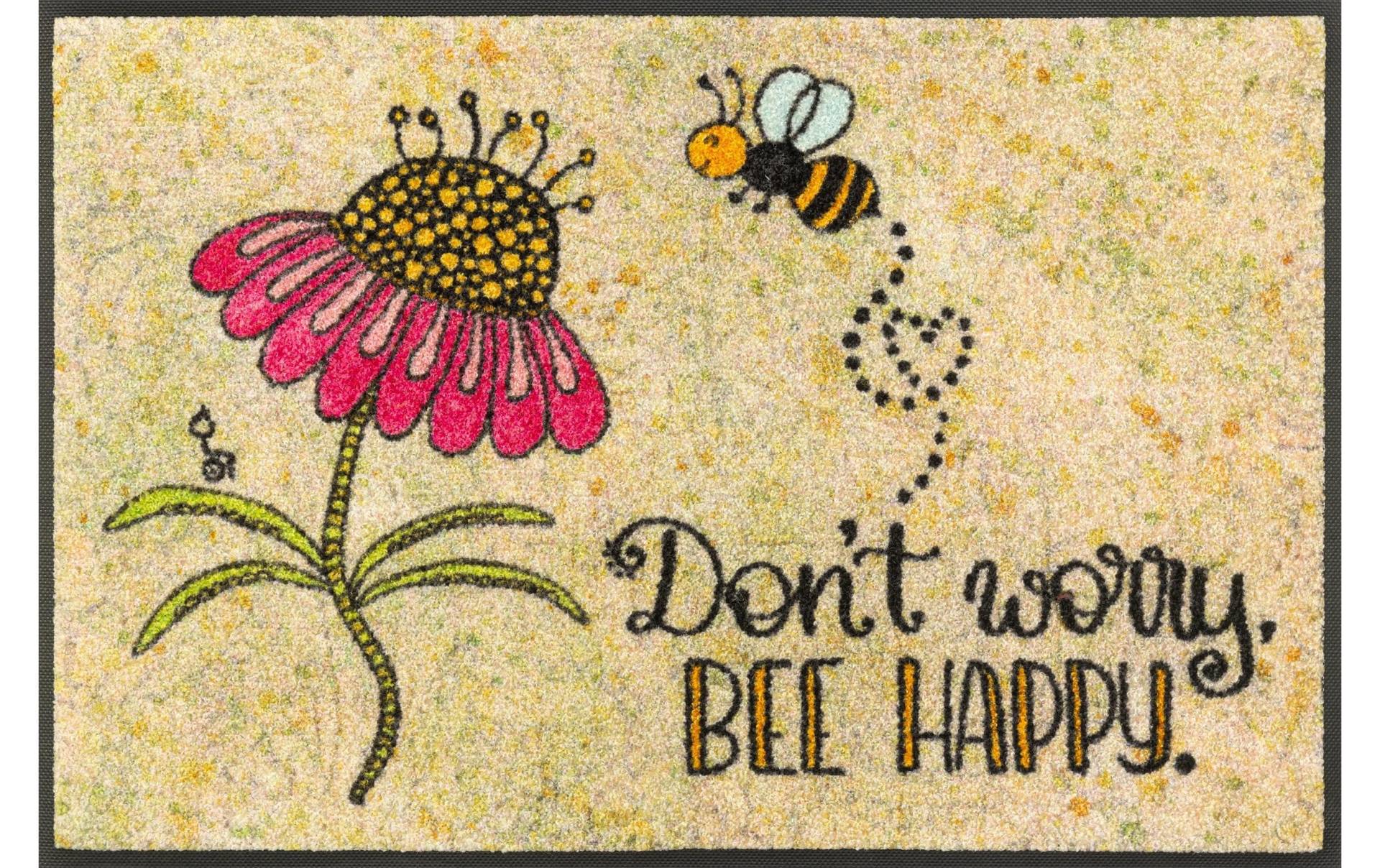 wash+dry by Kleen-Tex Fussmatte »Bee Happy 50 cm x 75 cm« von wash+dry by Kleen-Tex