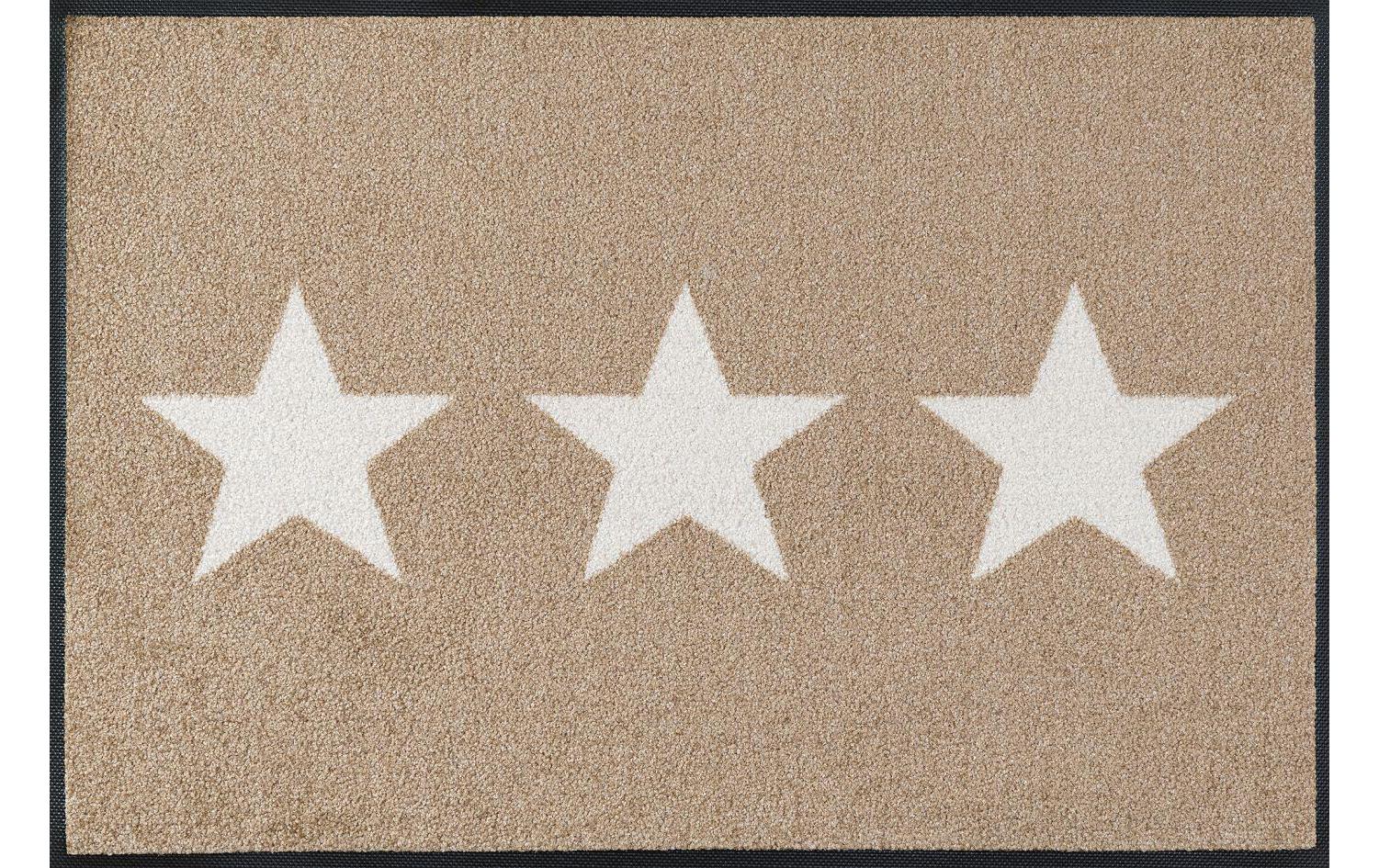 wash+dry by Kleen-Tex Fussmatte »Stars sand 50 cm«, quadratisch von wash+dry by Kleen-Tex