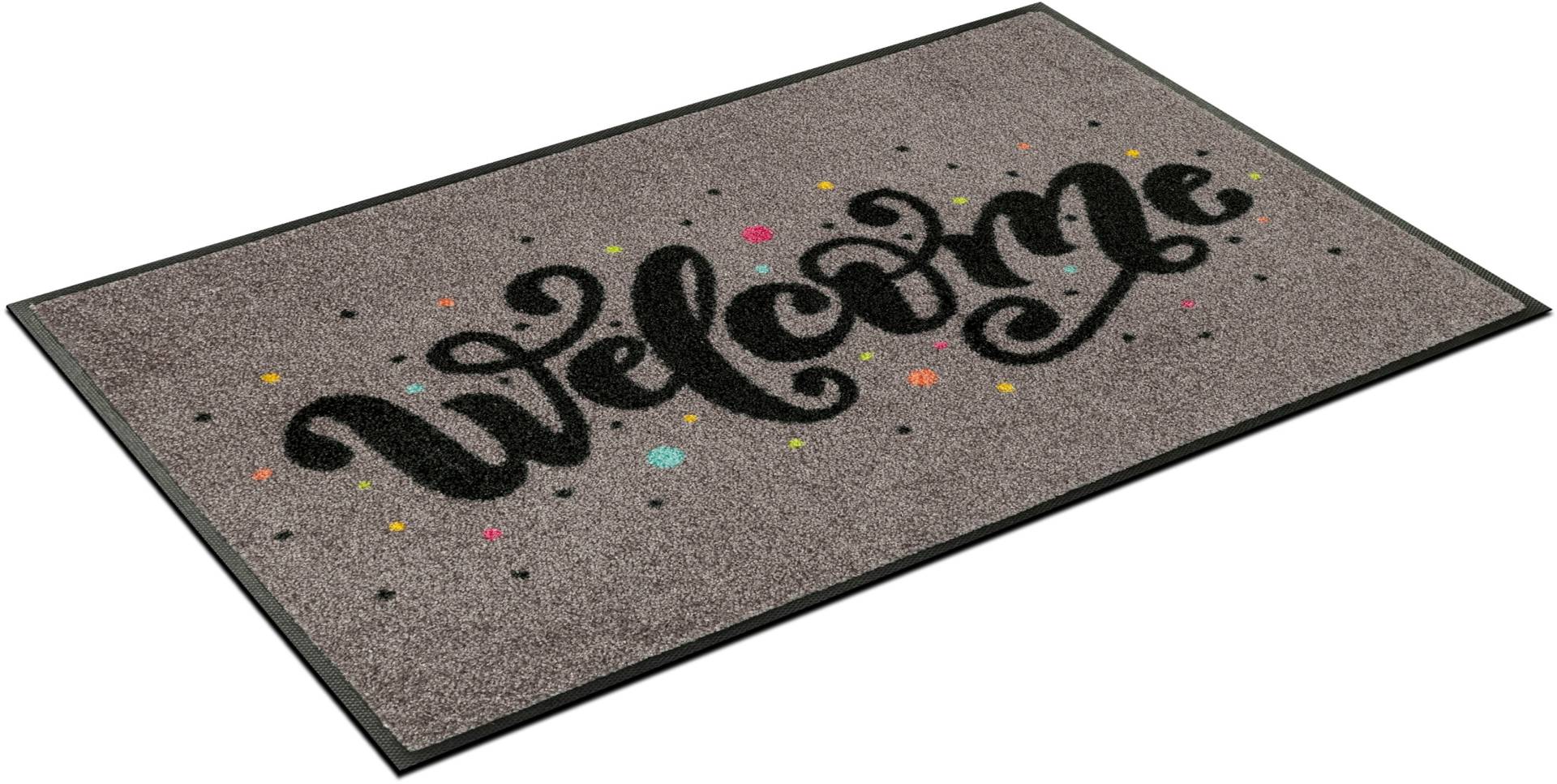 wash+dry by Kleen-Tex Fussmatte »Welcome Confetti«, rechteckig von wash+dry by Kleen-Tex