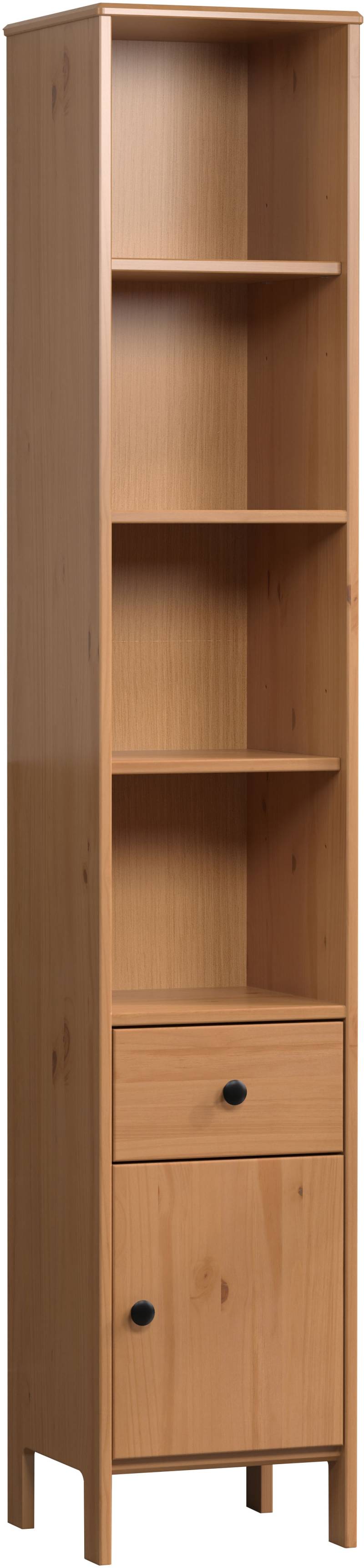 welltime Hochschrank »Kall«, (1 St.), Badschrank aus Kiefer-Massivholz mit Schublade - (B/T/H) 35/33/188 cm von welltime