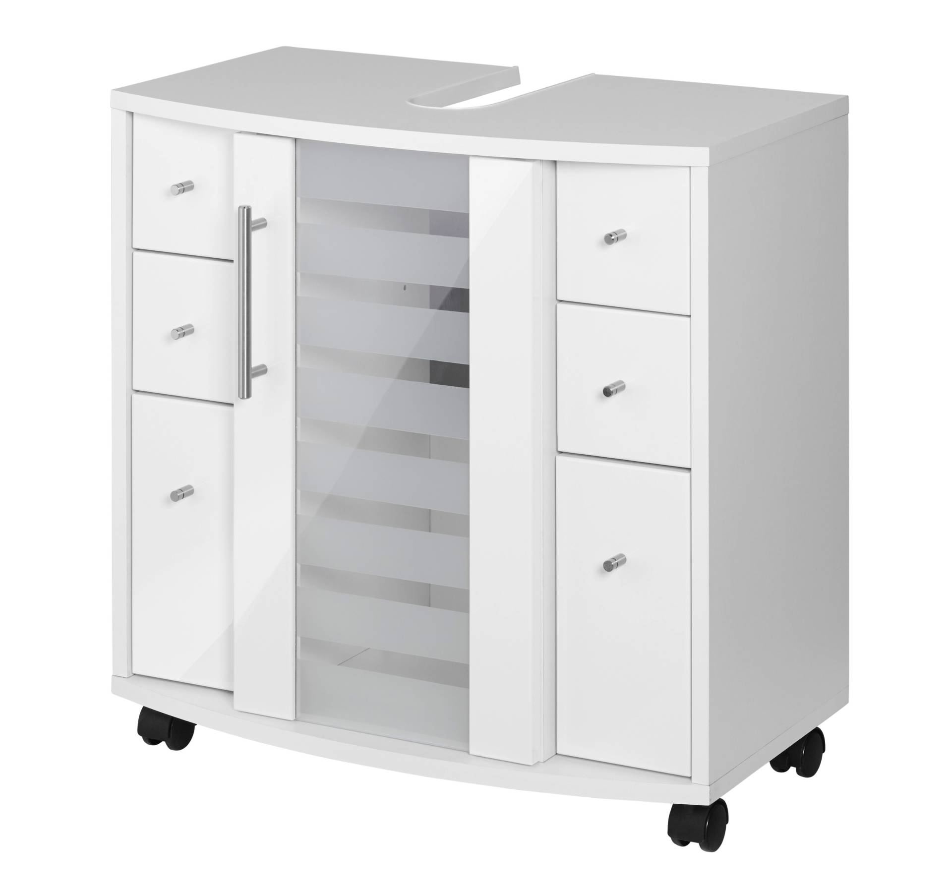 welltime Waschbeckenunterschrank »Jaca«, Breite 60 cm, mit hochglänzenden Fronten welltime Waschbeckenunterschrank »Jaca«, Breite 60 cm, mit hochglänzenden Fronten von welltime