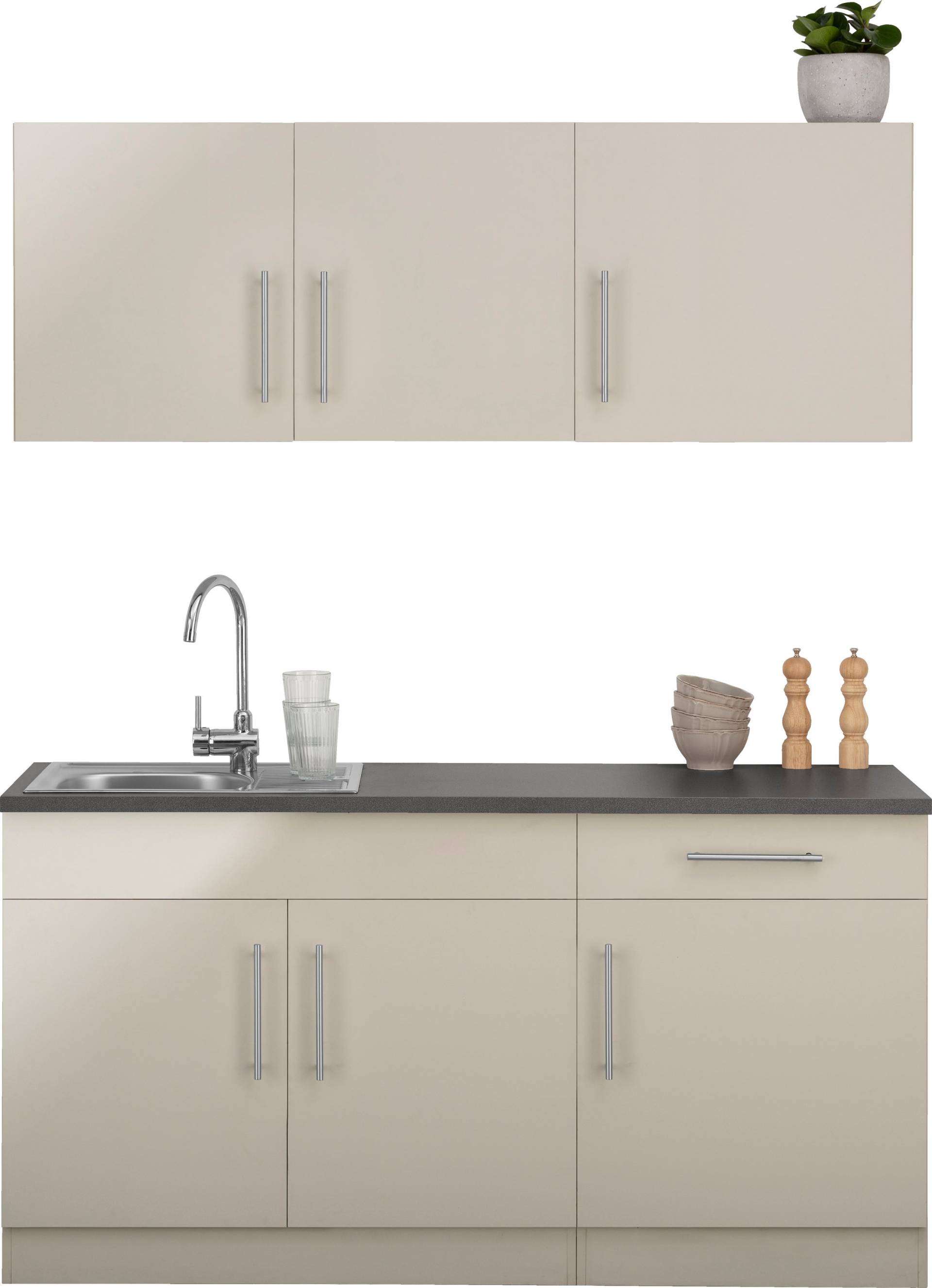 wiho Küchen Pantryküche »Cali«, ohne E-Geräte, Breite 160 cm wiho Küchen Pantryküche »Cali«, ohne E-Geräte, Breite 160 cm von wiho Küchen