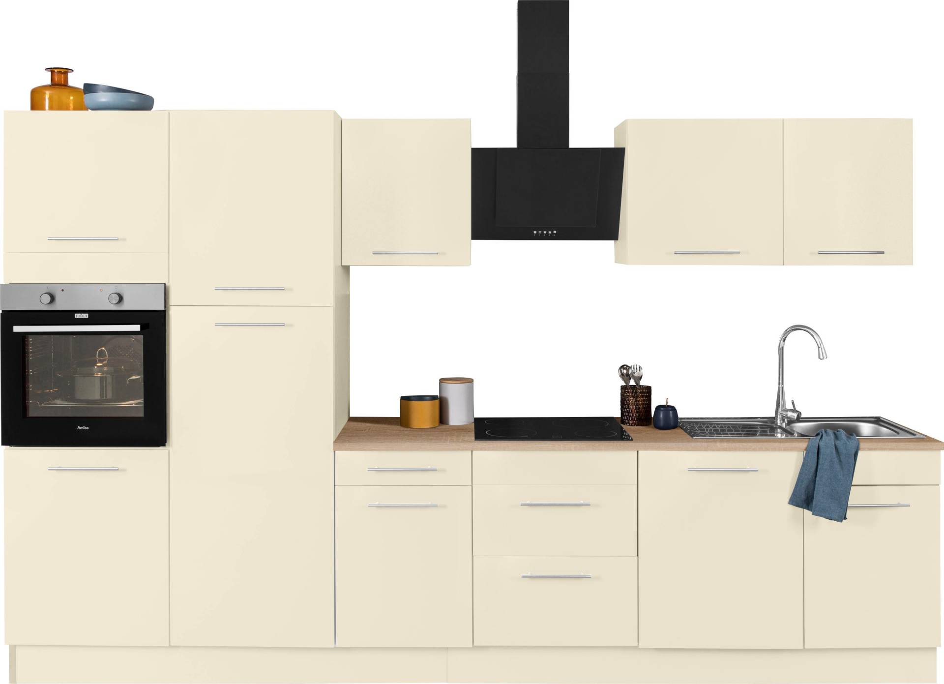 wiho Küchen Küchenzeile »Ela«, Breite 340 cm, Soft-Close-Funktion, höhenverstellbare Füsse wiho Küchen Küchenzeile »Ela«, Breite 340 cm, Soft-Close-Funktion, höhenverstellbare Füsse von wiho Küchen