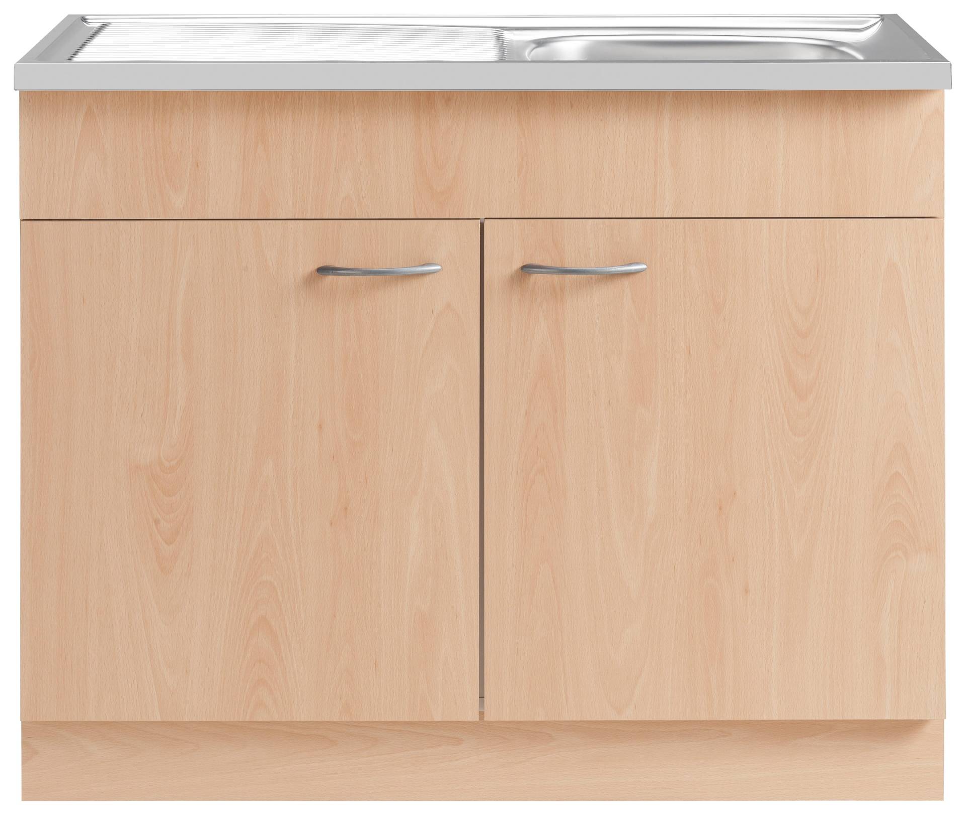 wiho Küchen Spülenschrank »Kiel«, 100 cm breit mit Auflagespüle wiho Küchen Spülenschrank »Kiel«, 100 cm breit mit Auflagespüle von wiho Küchen