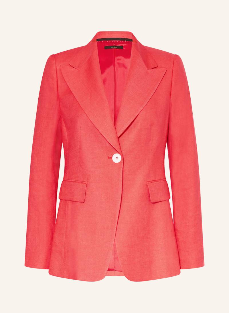 Windsor. Blazer Mit Leinen rot von windsor.