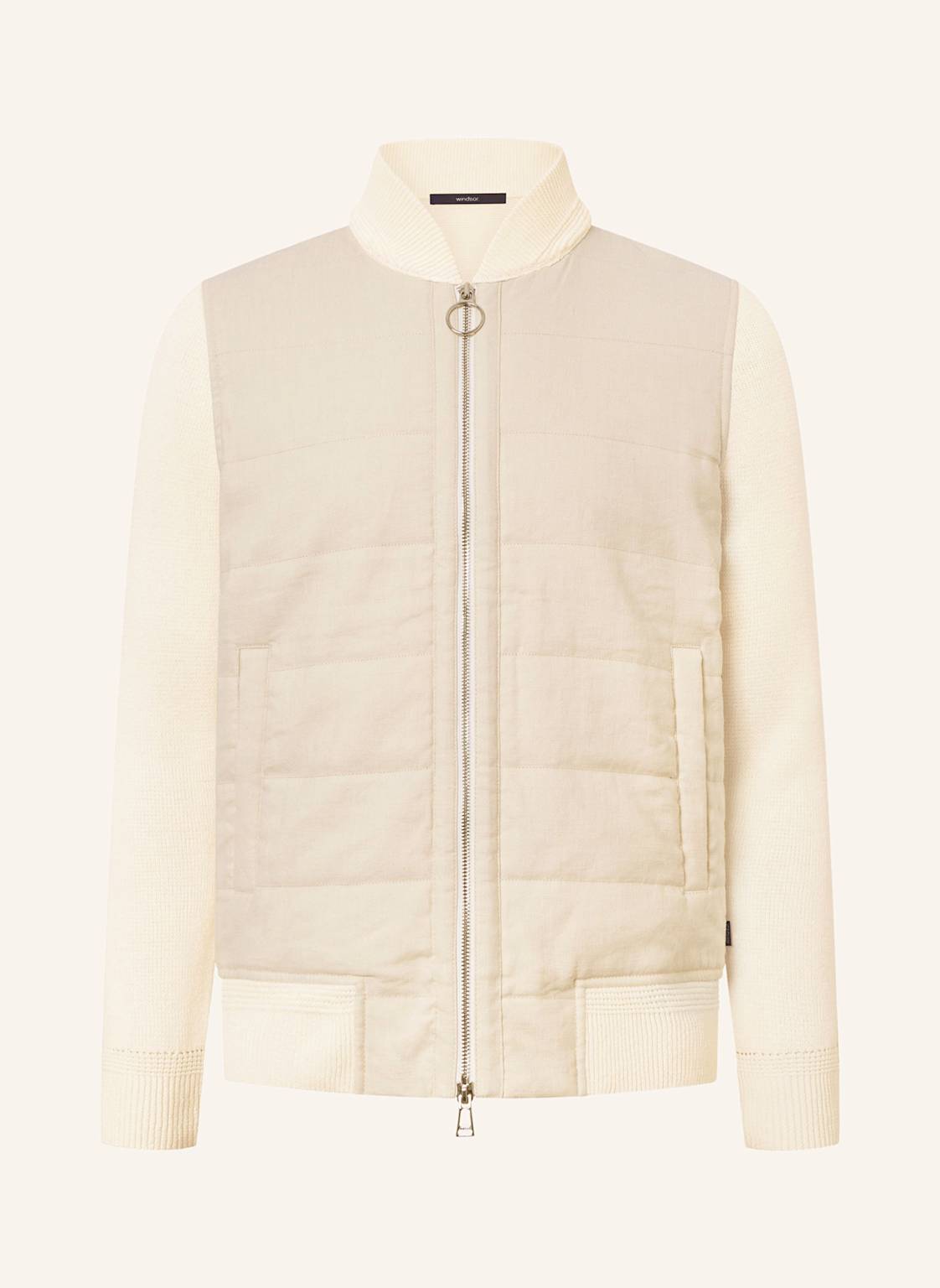 Windsor. Blouson Carolin-J Im Materialmix Mit Leinen weiss von windsor.