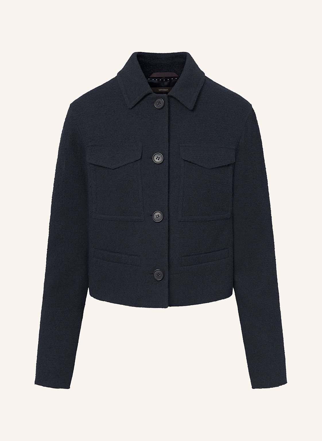 Windsor. Bouclé-Blazer blau Windsor. Bouclé-Blazer blau von windsor.
