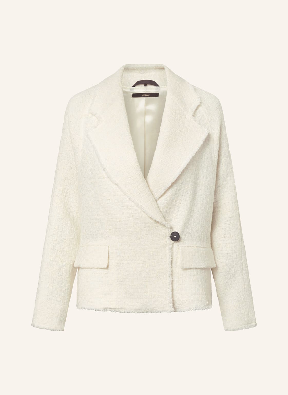 Windsor. Bouclé-Blazer weiss von windsor.