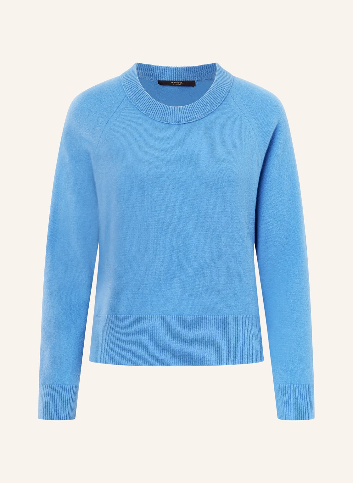 Windsor. Cashmere-Pullover blau von windsor.