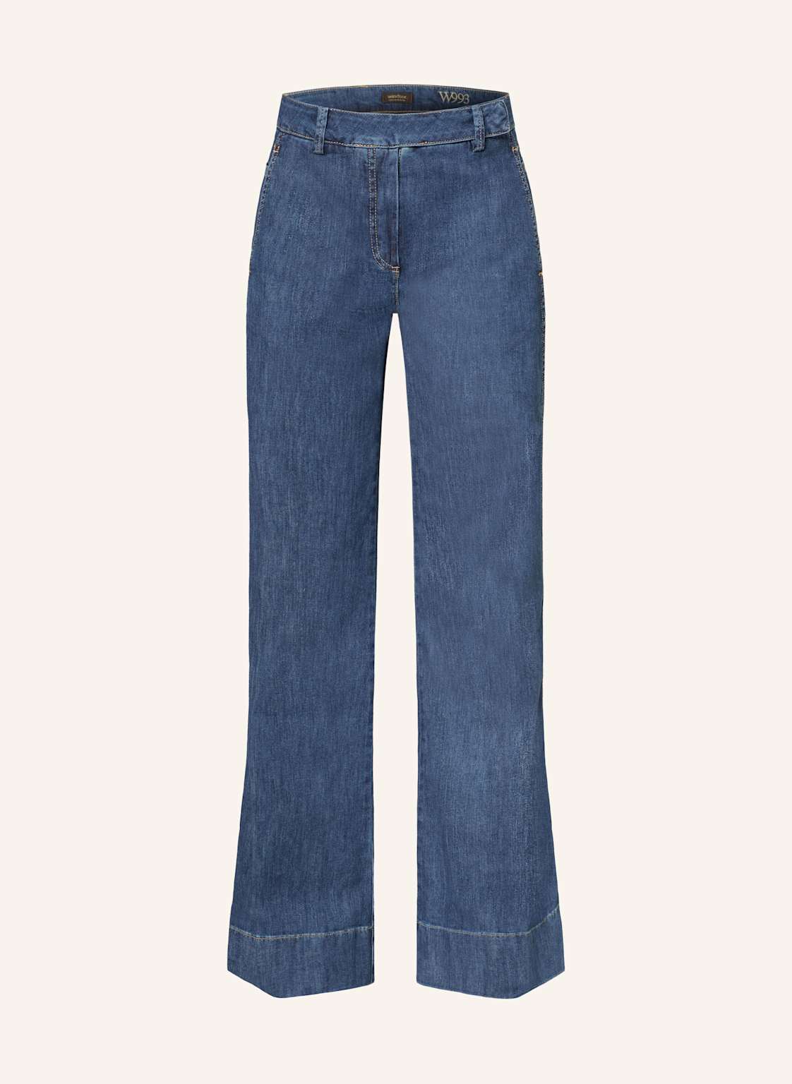 Windsor. Flared Jeans gruen von windsor.