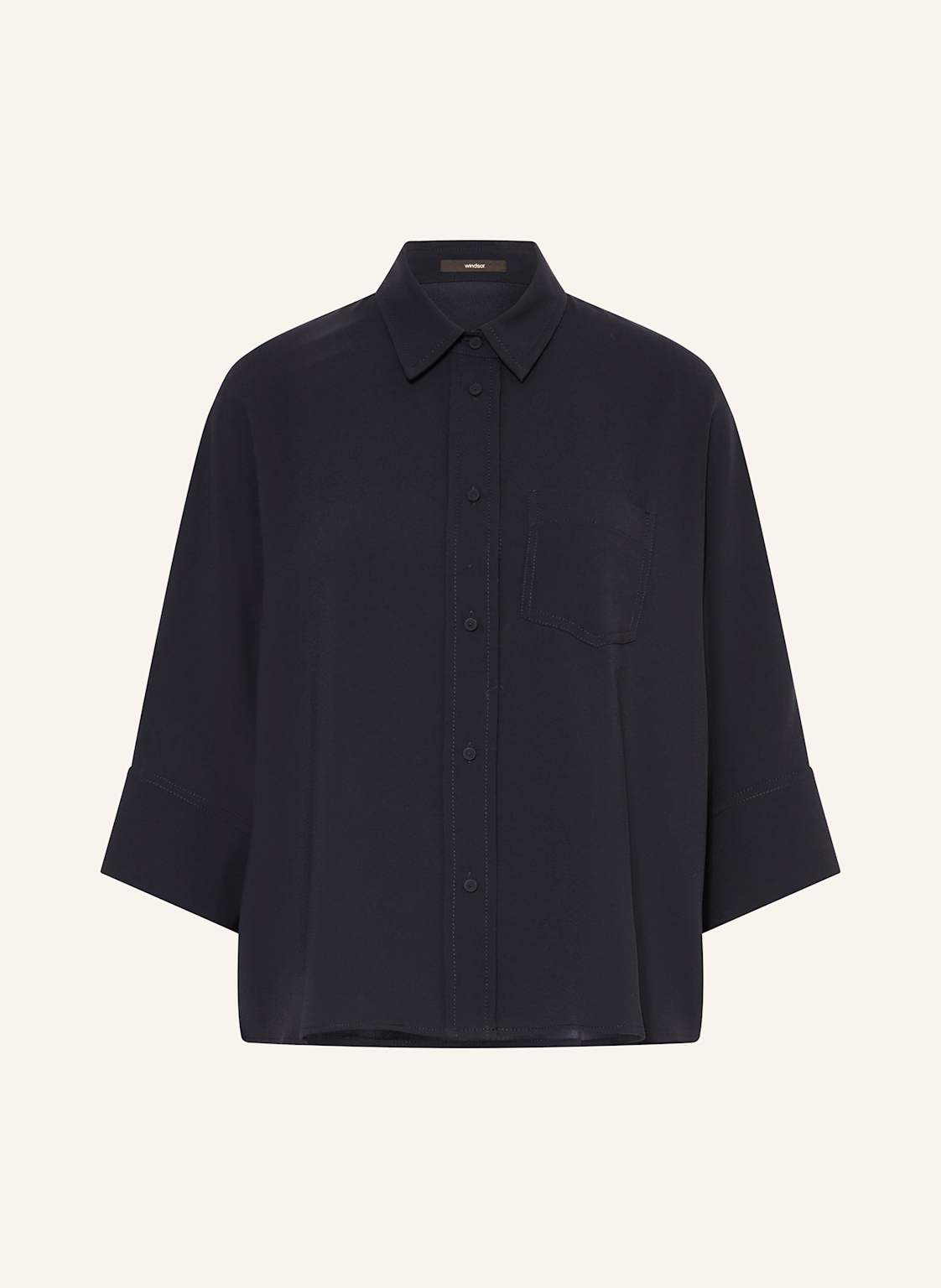 Windsor. Hemdbluse Mit 3/4-Arm blau Windsor. Hemdbluse Mit 3/4-Arm blau von windsor.