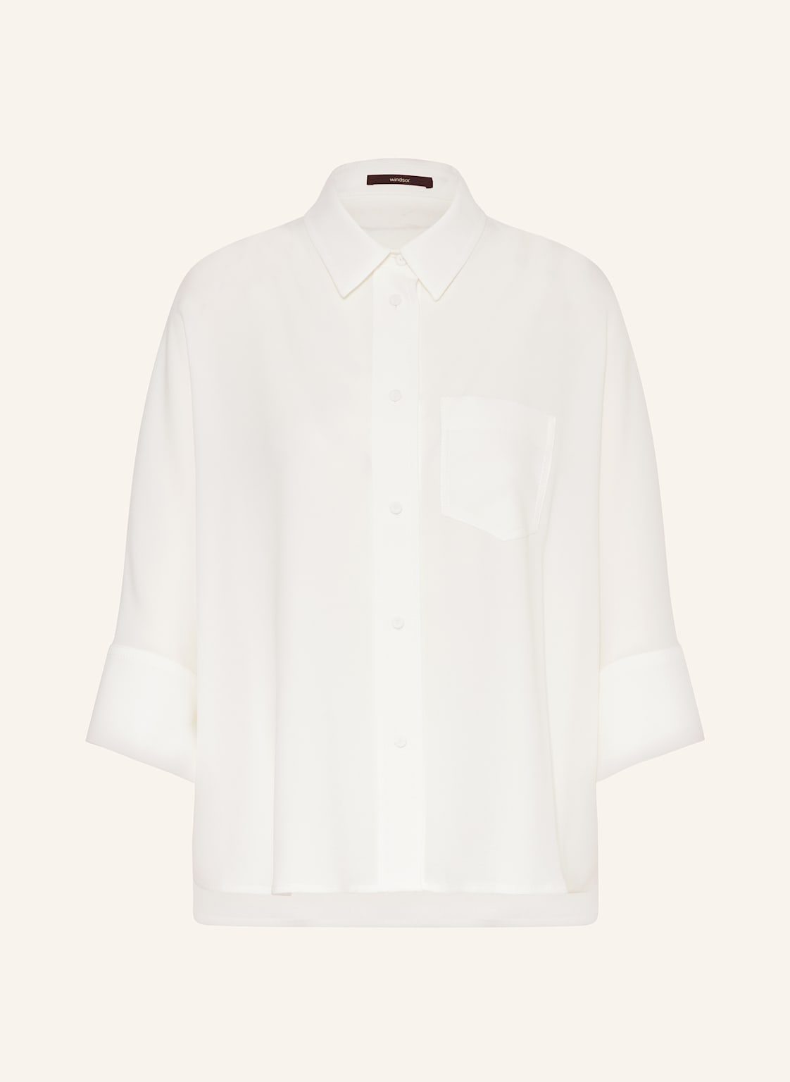 Windsor. Hemdbluse Mit 3/4-Arm weiss Windsor. Hemdbluse Mit 3/4-Arm weiss von windsor.