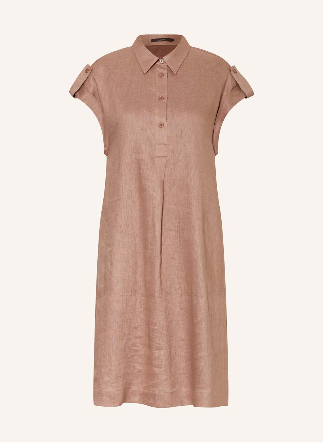 Windsor. Hemdblusenkleid Aus Leinen braun Windsor. Hemdblusenkleid Aus Leinen braun von windsor.