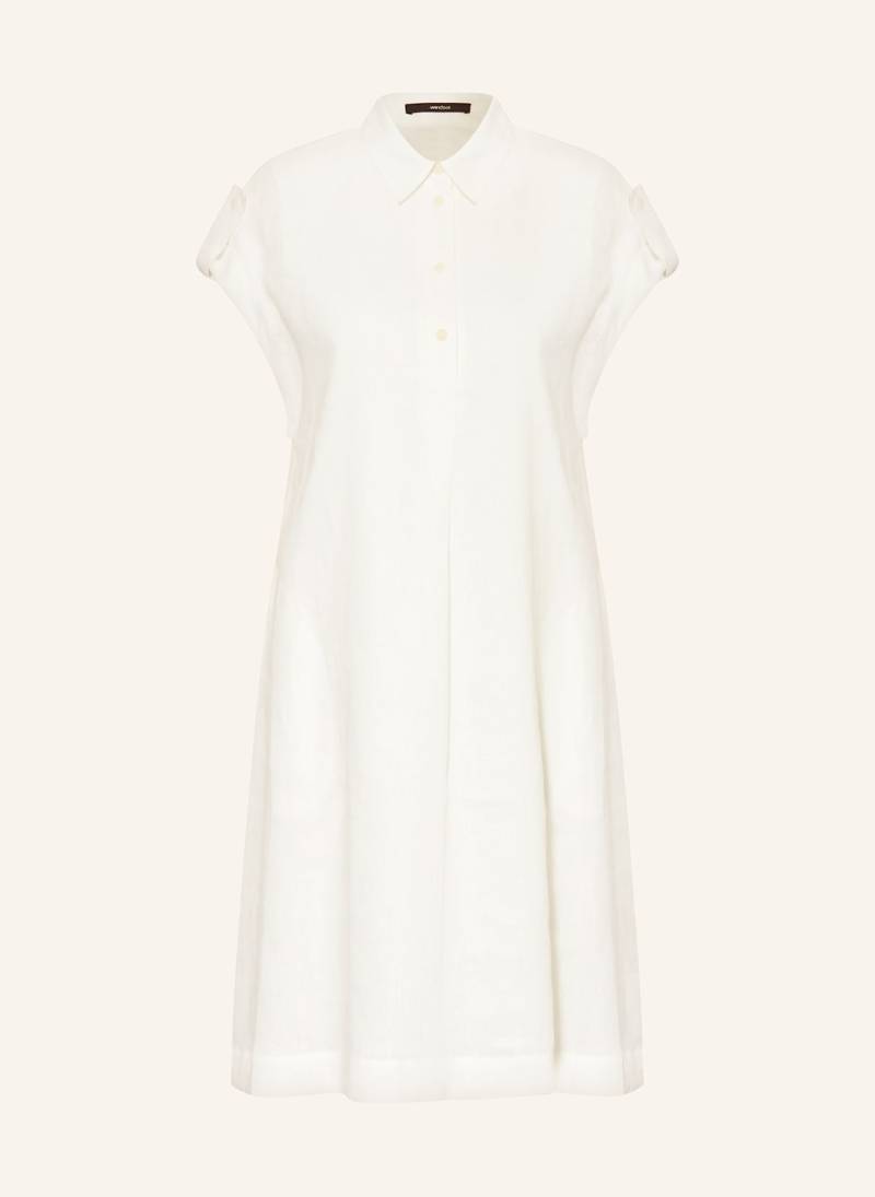 Windsor. Hemdblusenkleid Aus Leinen weiss von windsor.
