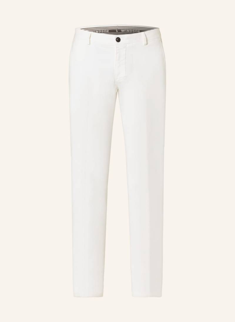 Windsor. Hose Cino Slim Fit weiss von windsor.