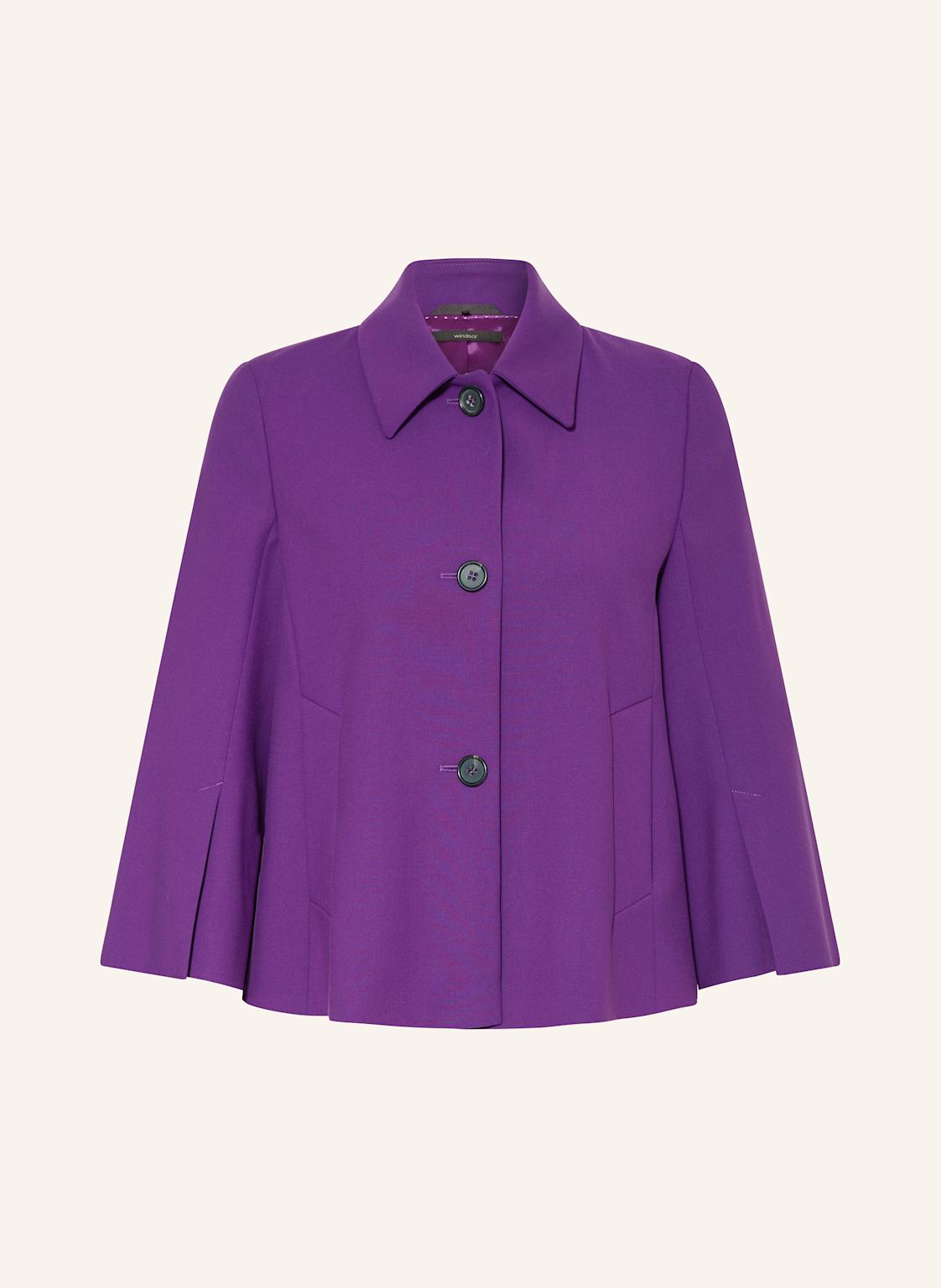 Windsor. Kastenjacke Aus Jersey Mit 3/4-Arm lila von windsor.