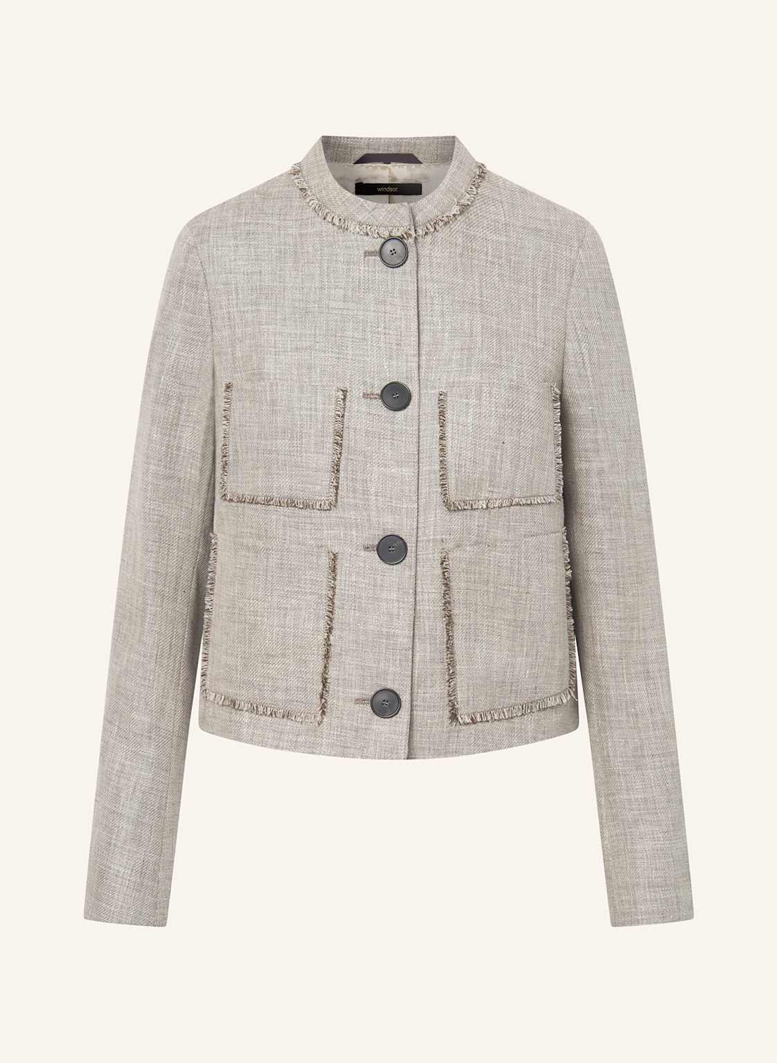 Windsor. Kastenjacke Mit Leinen beige von windsor.