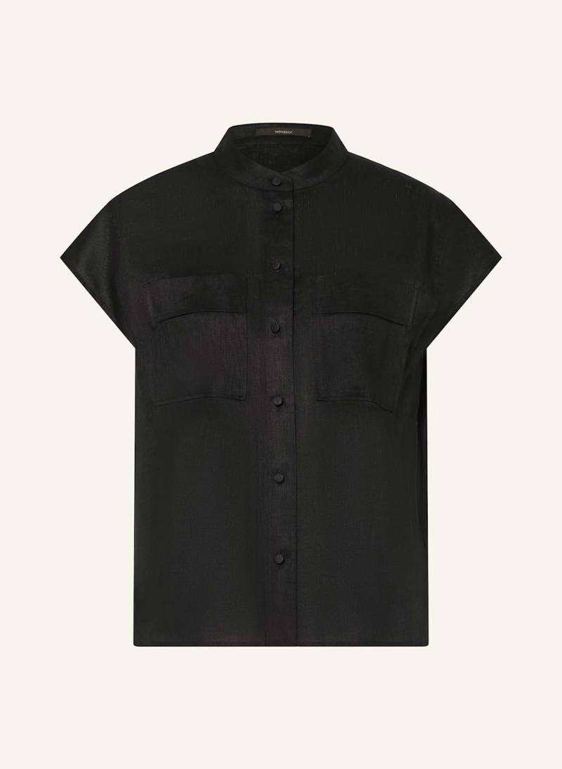 Windsor. Leinenbluse schwarz Windsor. Leinenbluse schwarz von windsor.