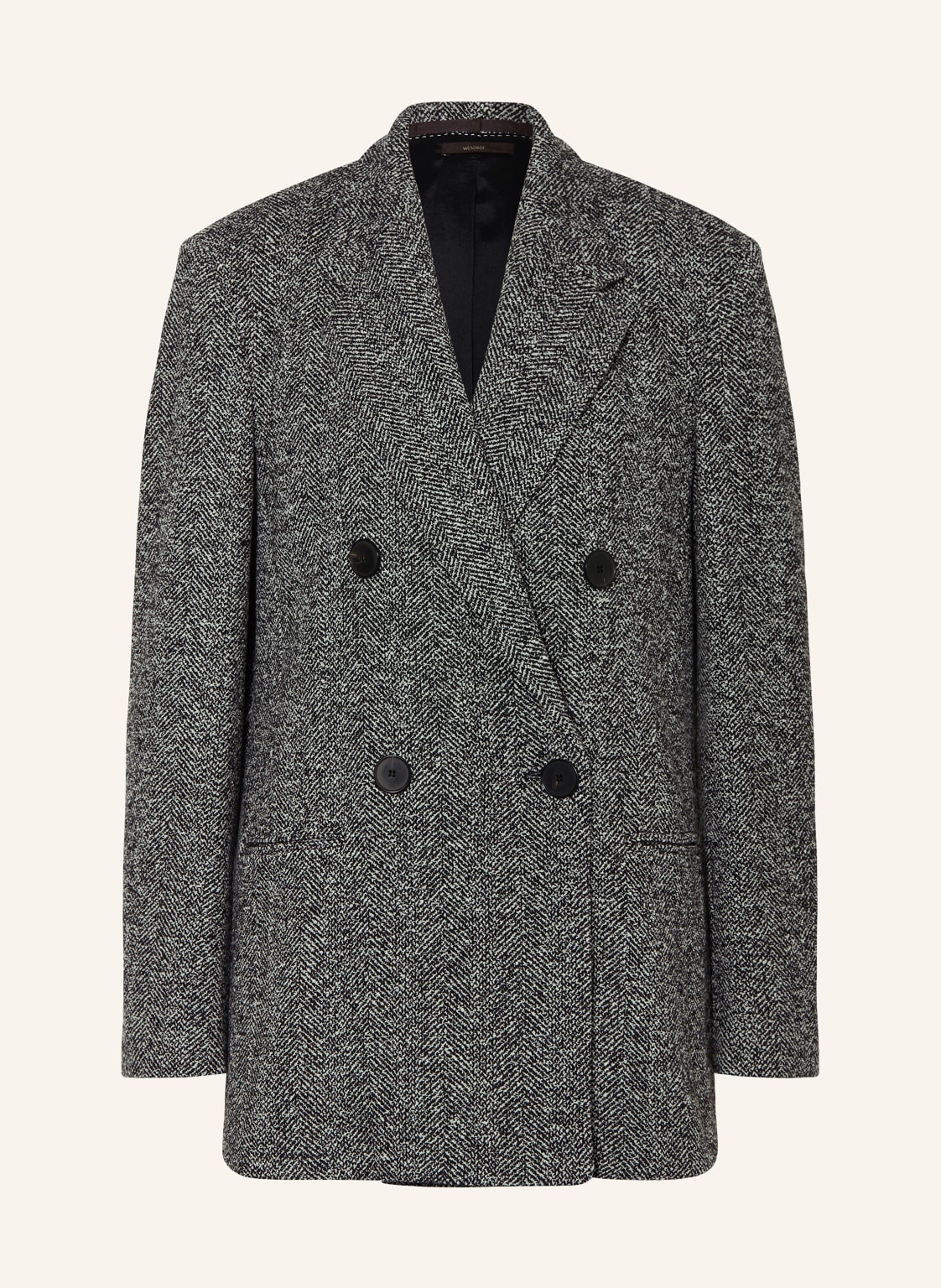 Windsor. Longblazer Aus Tweed grau von windsor.