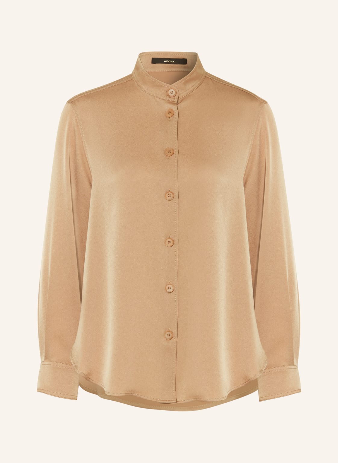 Windsor. Satinbluse beige von windsor.