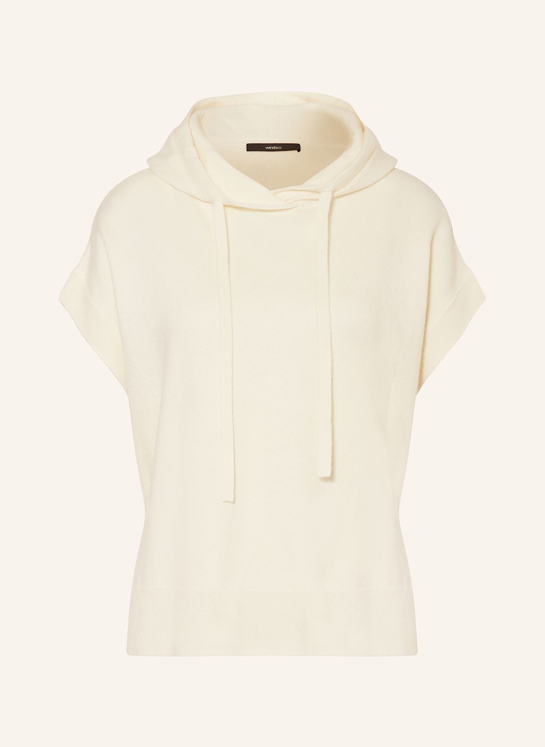 Windsor. Strick-Hoodie Mit Cashmere weiss Windsor. Strick-Hoodie Mit Cashmere weiss von windsor.