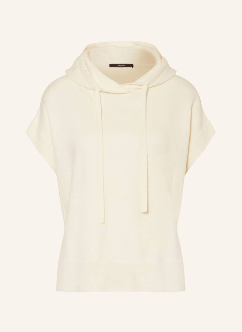 Windsor. Strick-Hoodie Mit Cashmere weiss von windsor.