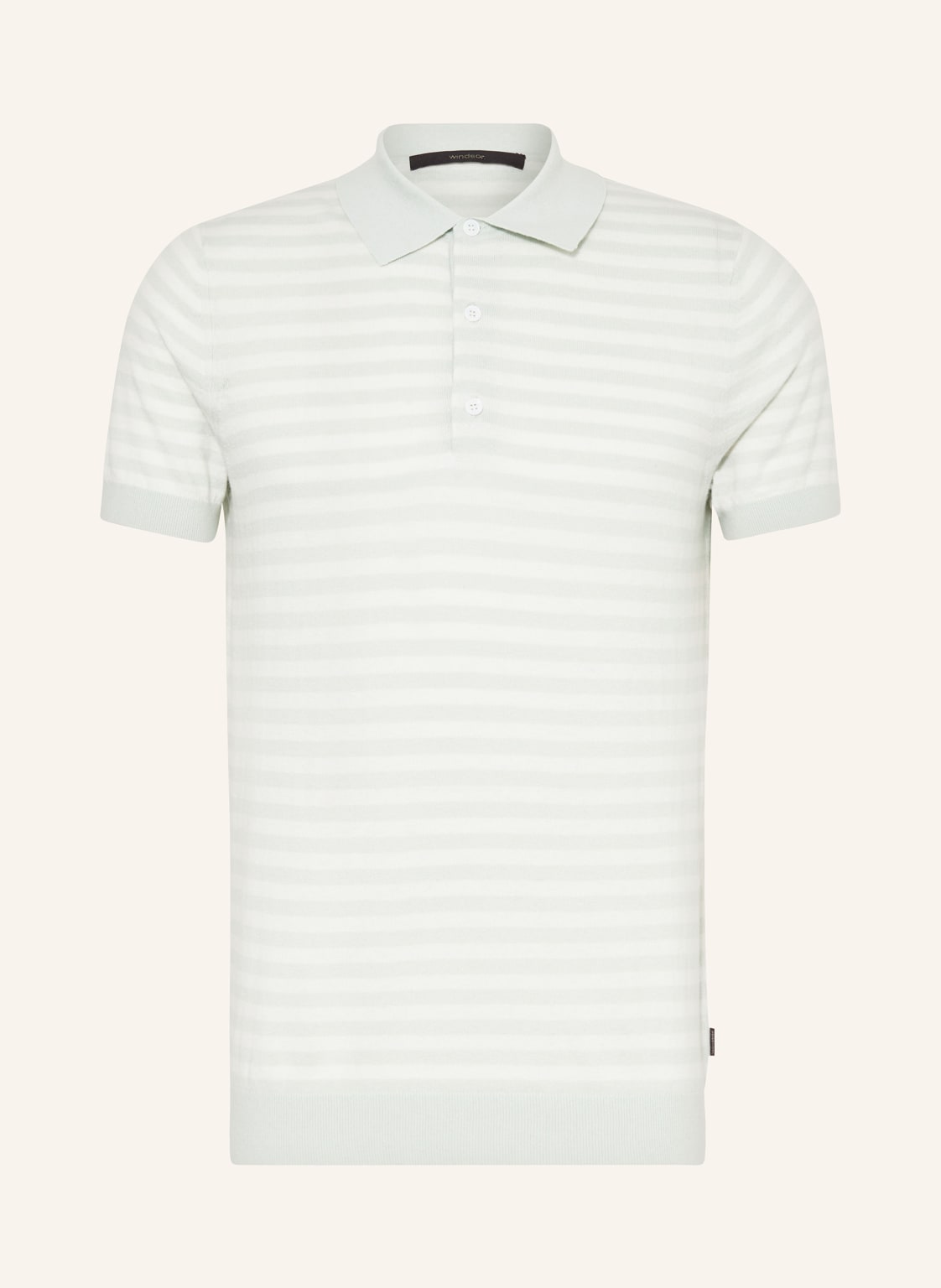 Windsor. Strick-Poloshirt Mit Cashmere gruen von windsor.